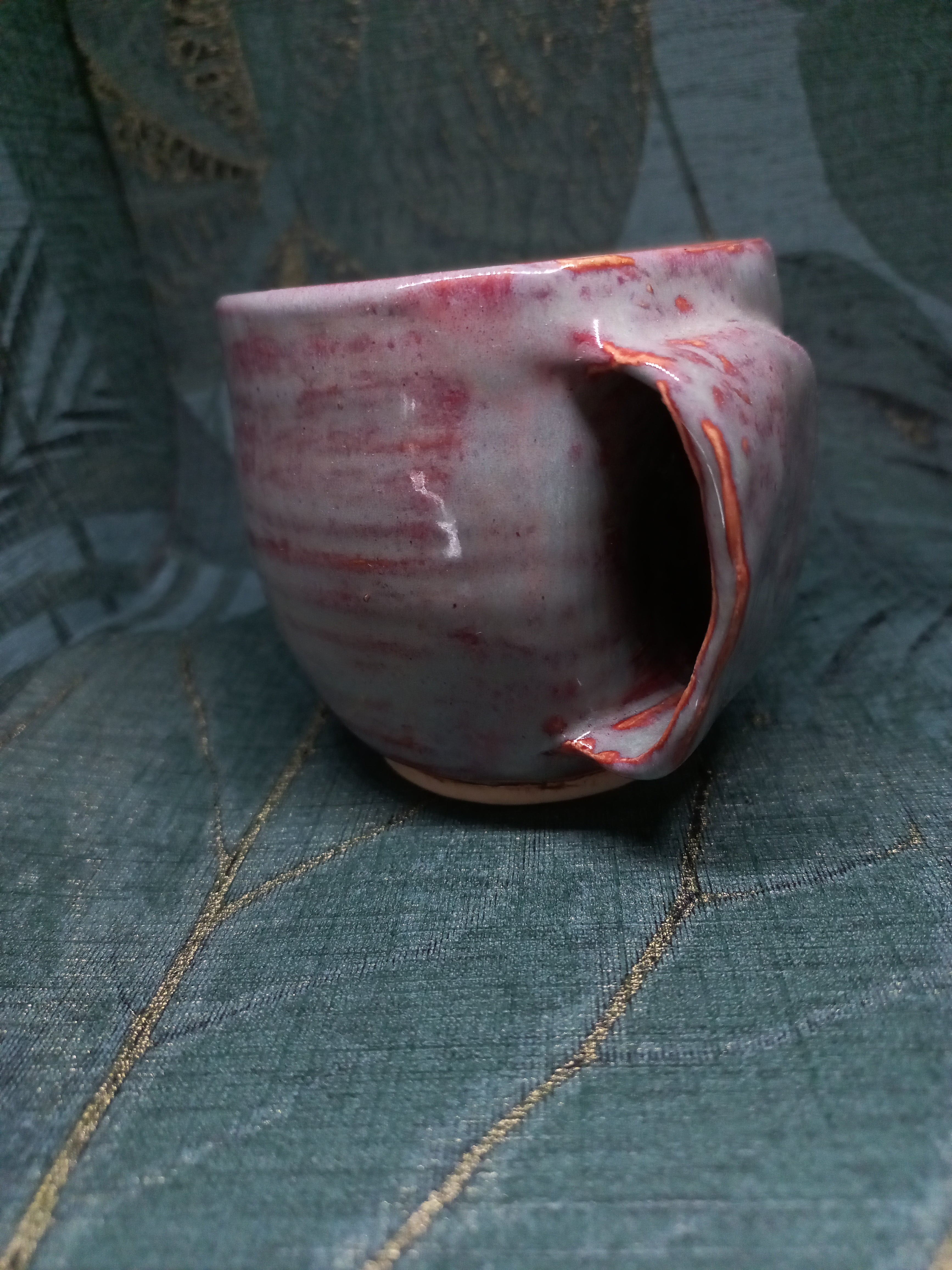 Handmade Ceramic Hobbit Door Cup – Bag End Design, Fantasy Gift