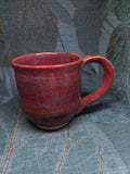 Handmade Ceramic Coffee Mug – Deep Red Jasper Glaze