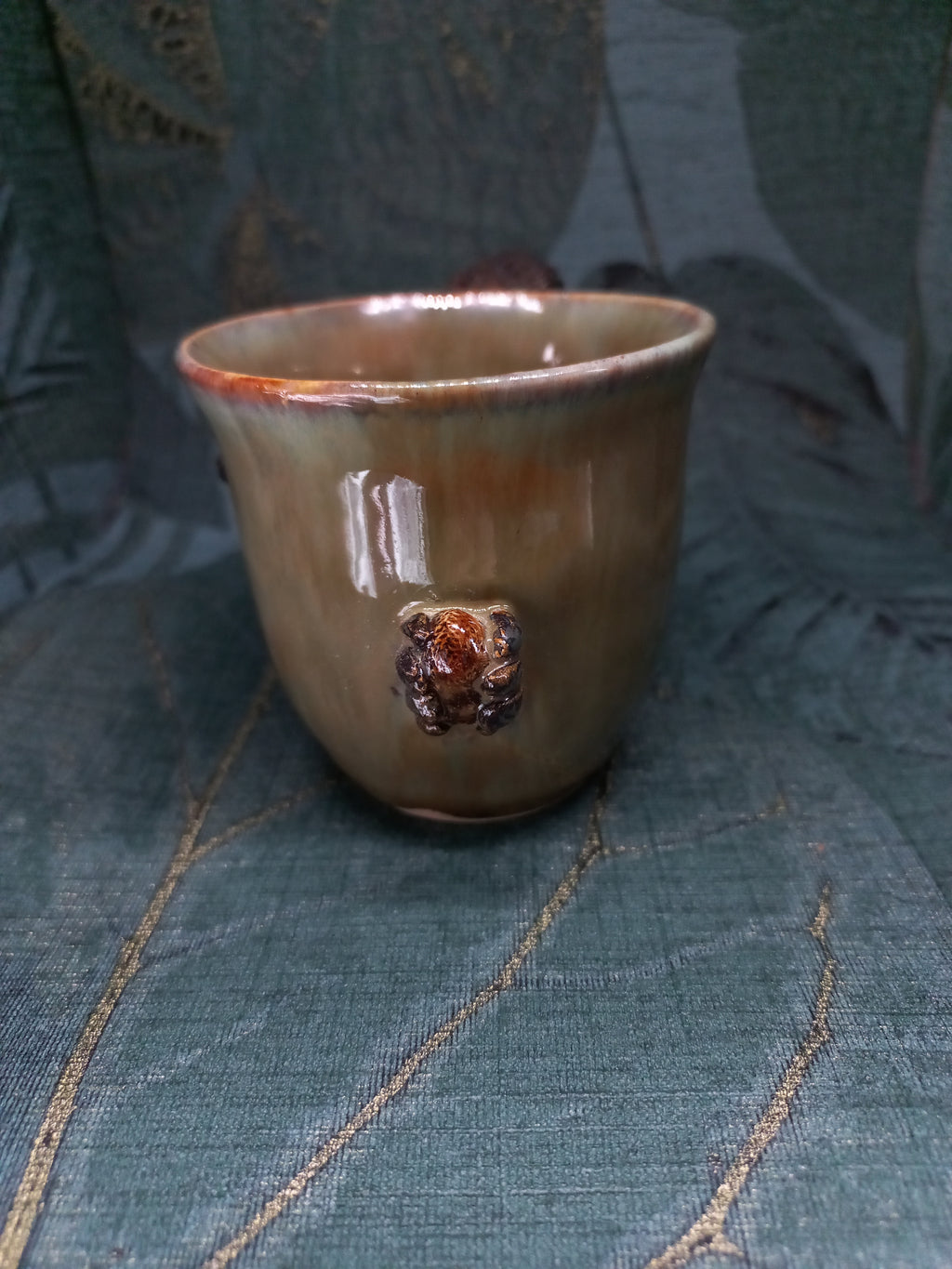 Handmade Ceramic Squirrel Mug – Tipping Mechanism, Nature Gift