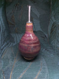 Handmade Ceramic Olive Oil Bottle with Pouring Spout – Purple Glaze