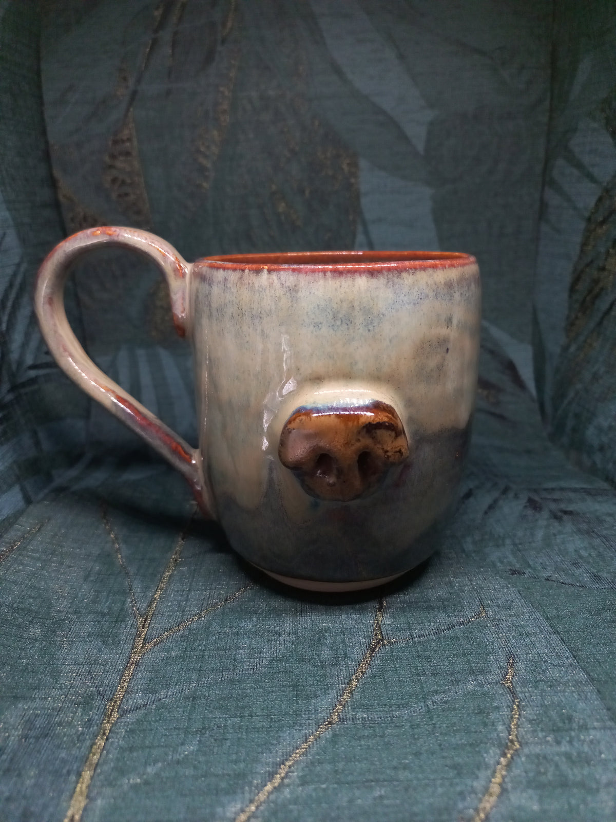 Handmade Ceramic Dog Nose Mug – Boopable Snout, Quirky Gift