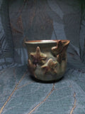 Handmade Ceramic Plant Pot – European Ivy Leaf Detail, Gift for Plant Lovers