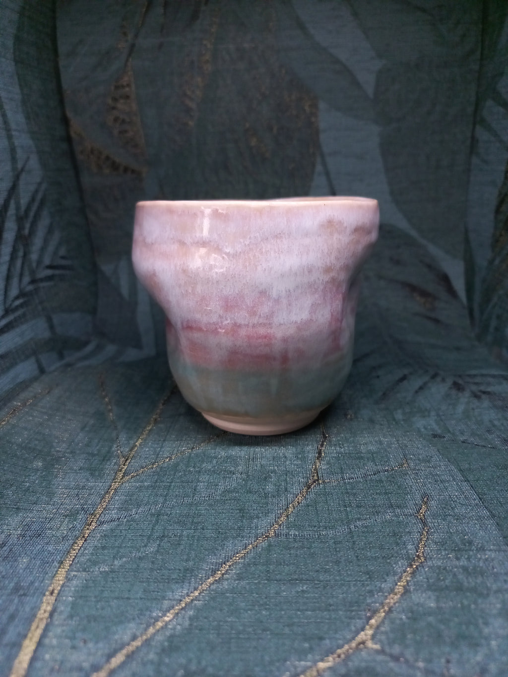 Handmade Ceramic Dimple Cup – Ergonomic Grip, Everyday Coffee Cup