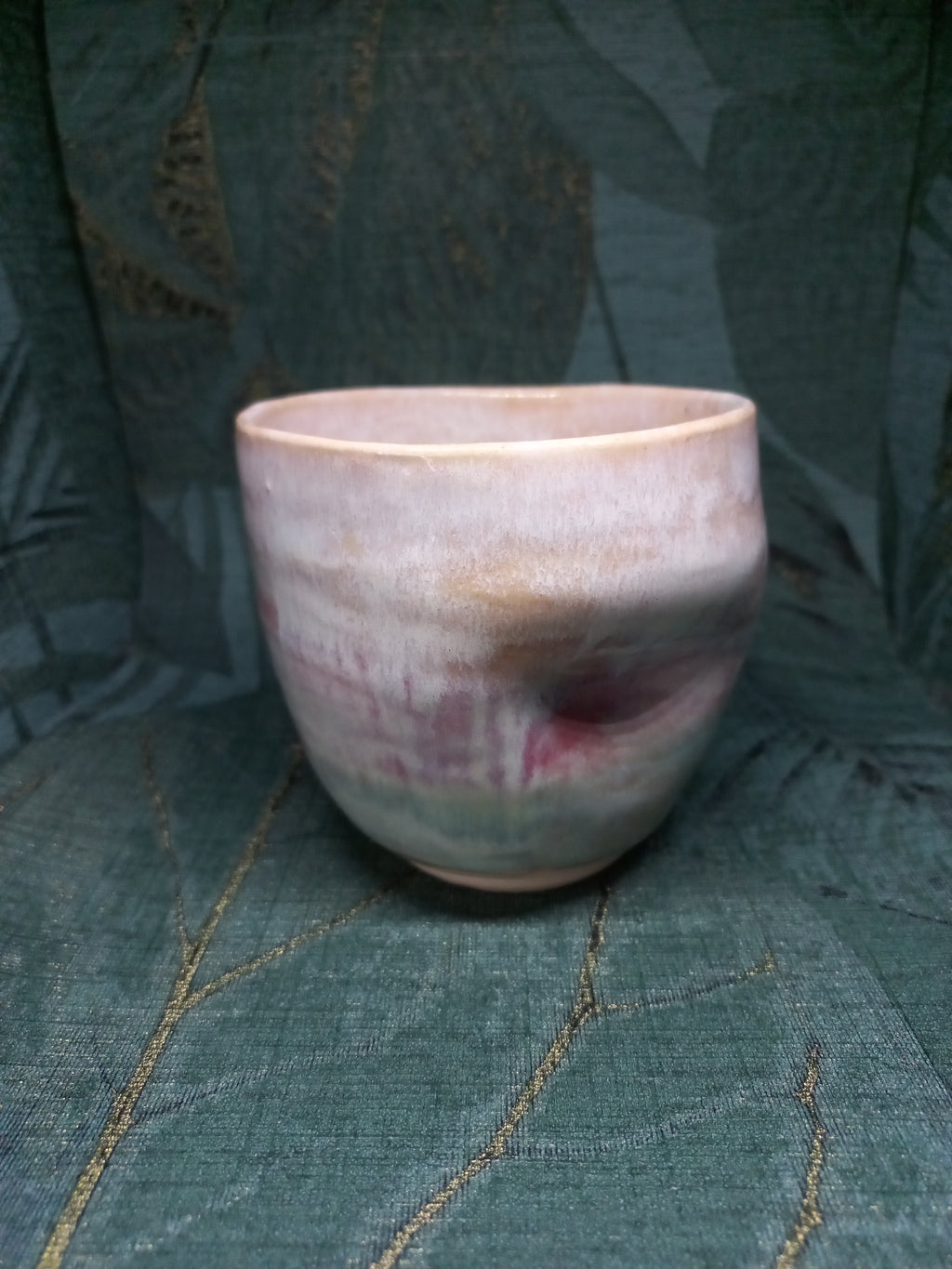 Handmade Ceramic Dimple Cup – Ergonomic Grip, Everyday Coffee Cup