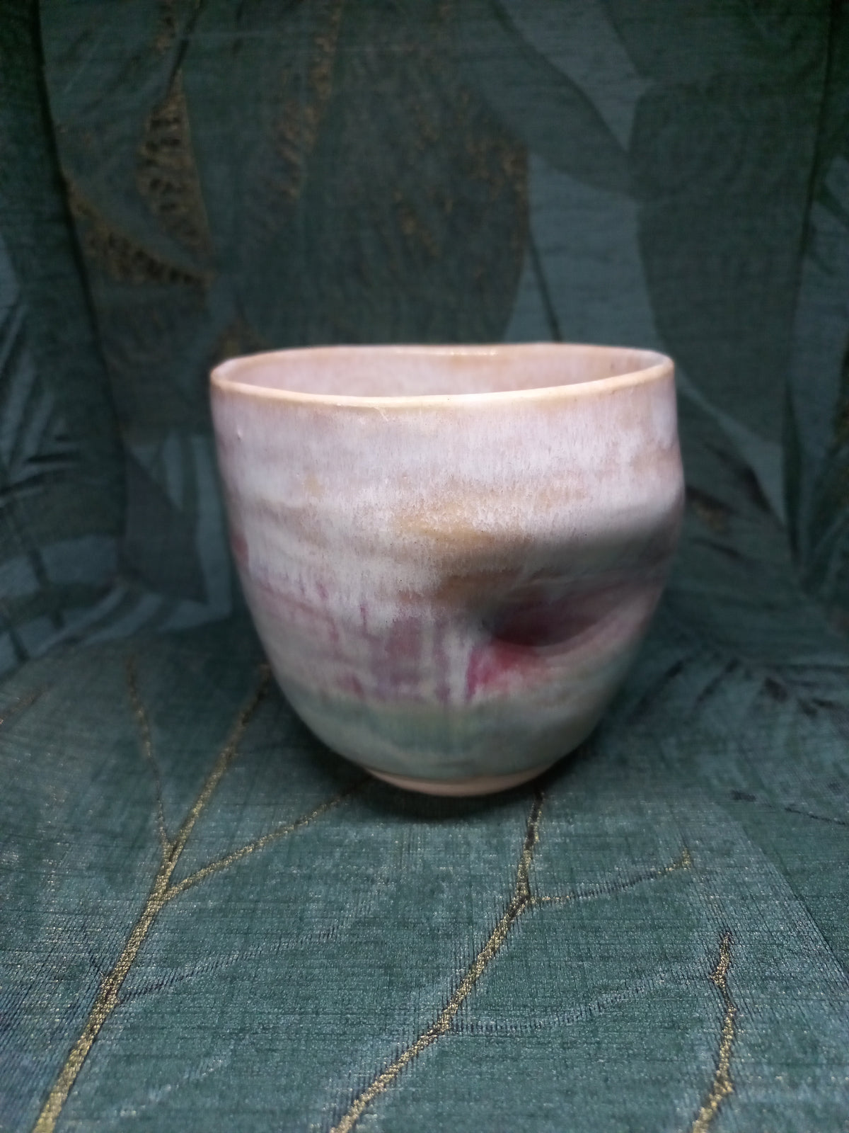 Handmade Ceramic Dimple Cup – Ergonomic Grip, Everyday Coffee Cup
