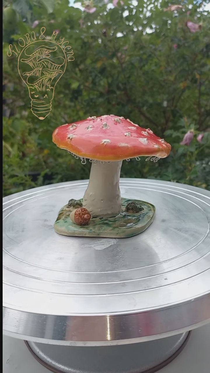 Handmade Ceramic Mushroom Earring Holder – Woodland Decor